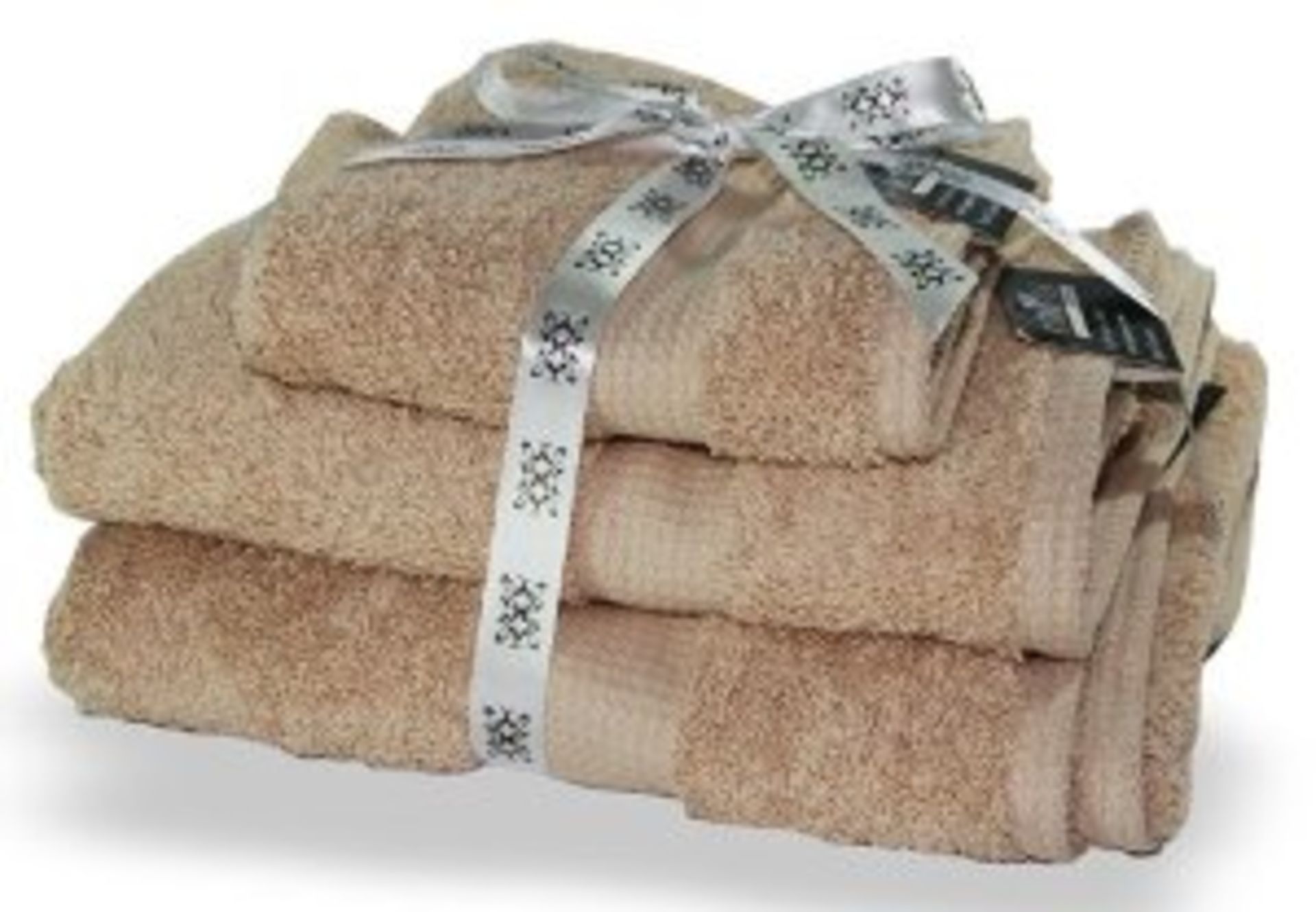 Brand New Six Piece Latte Towel Bale Set Includes 2 Bath Towels 2 Hand Towels 2 Face Towels