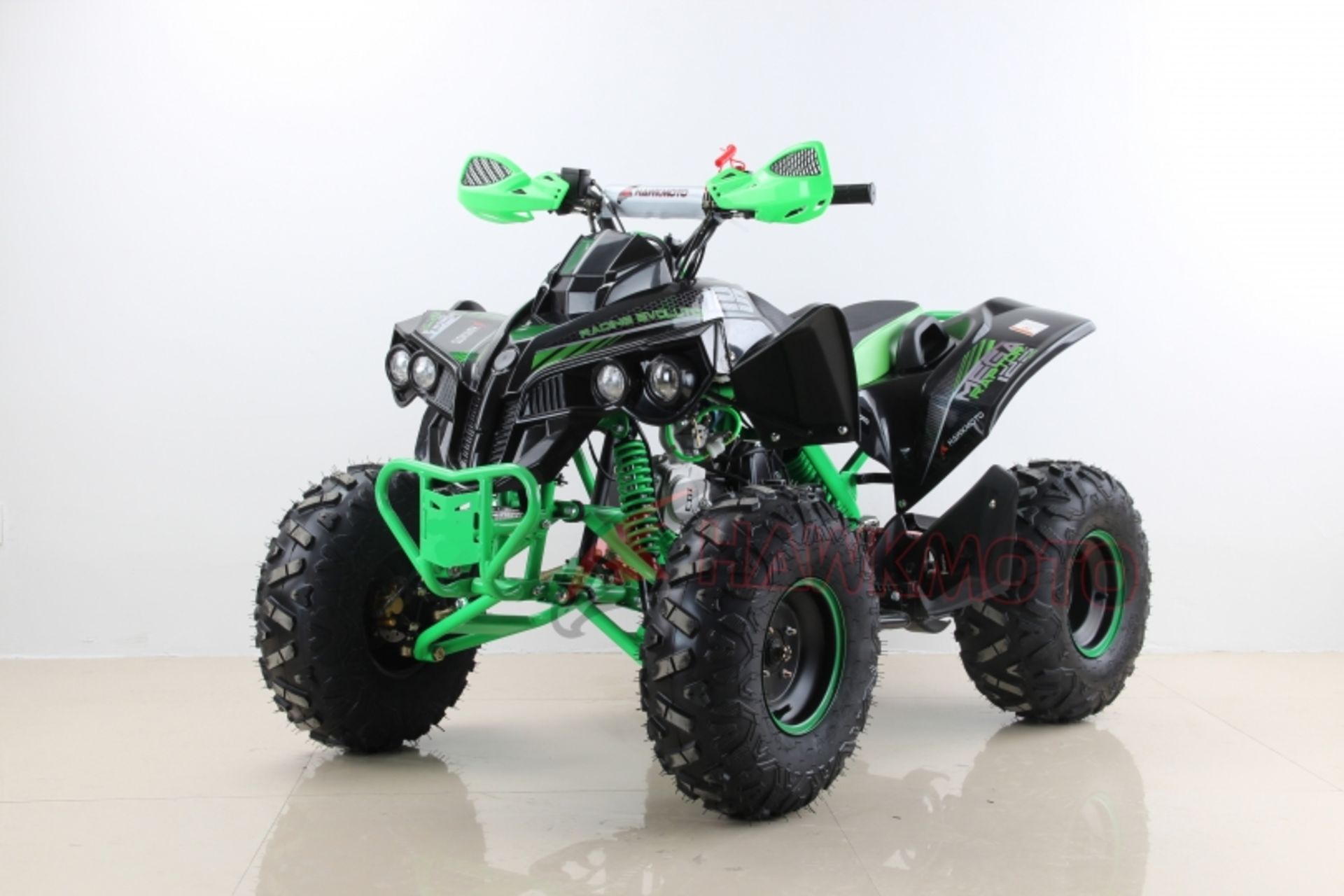 V Brand New 125cc Mega Raptor Off Road Sports Quad Bike With "Fat Boi" Off Road Wheels - Electric - Bild 3 aus 4