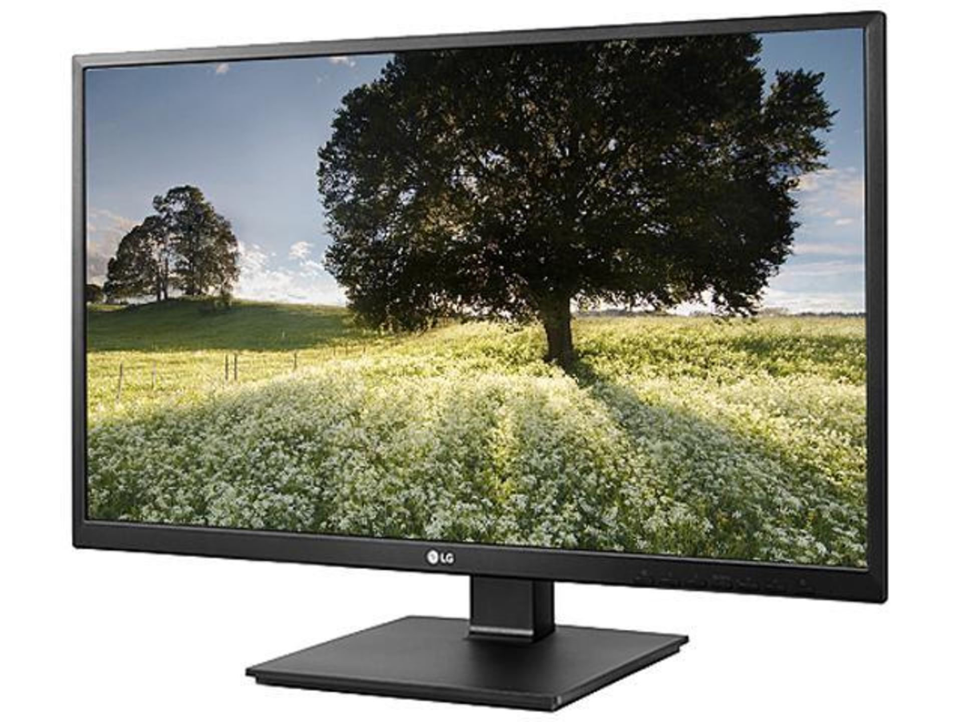 V Grade A LG 24 Inch FULL HD IPS LED MONITOR WITH SPEAKERS - D-SUB, DVI-D, DISPLAY PORT 24BK550Y-B