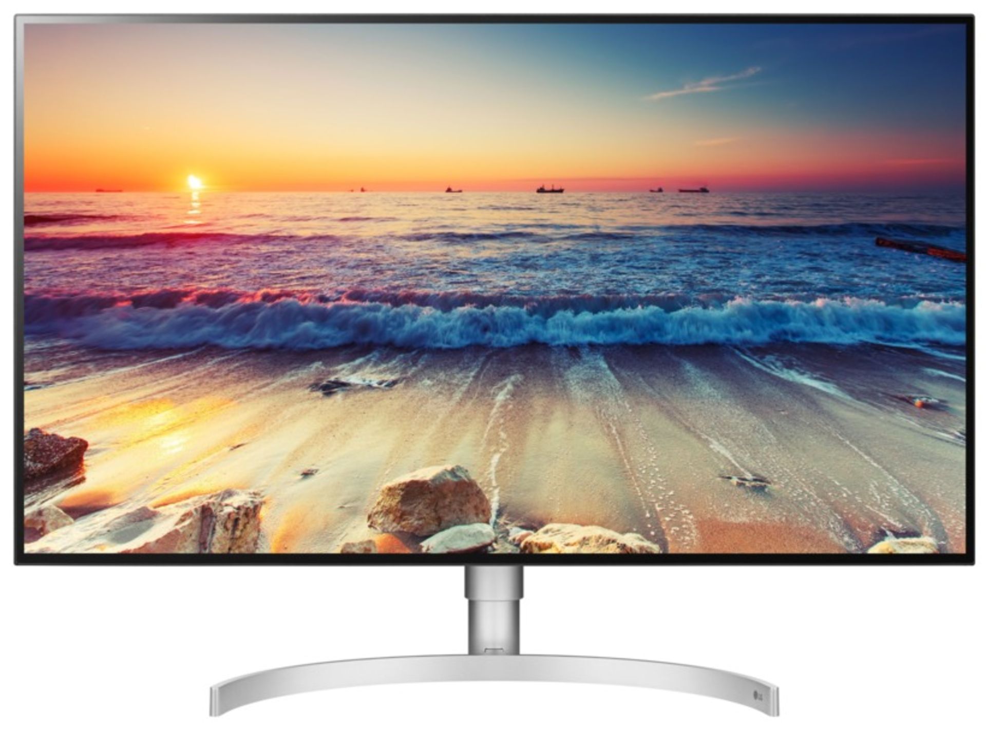 V Grade A LG 32 Inch ULTRA FINE 4K UHD LED MONIOTR - 3840 X 2160P - HDMI, DISPLAY PORT,