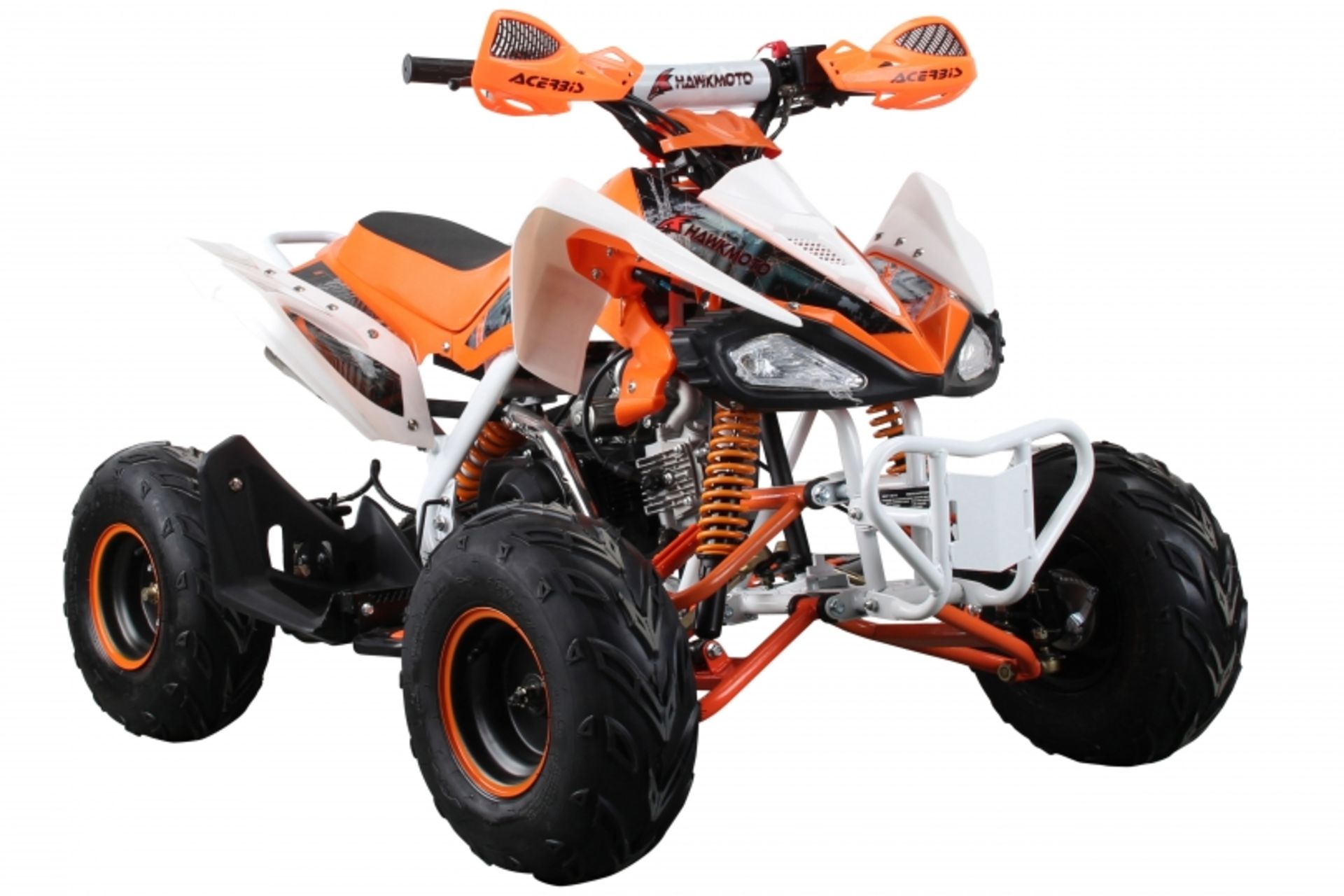 V Brand New 125cc Interceptor SV2 4 Stroke Quad Bike With Reverse Gear - Double Front Suspension/