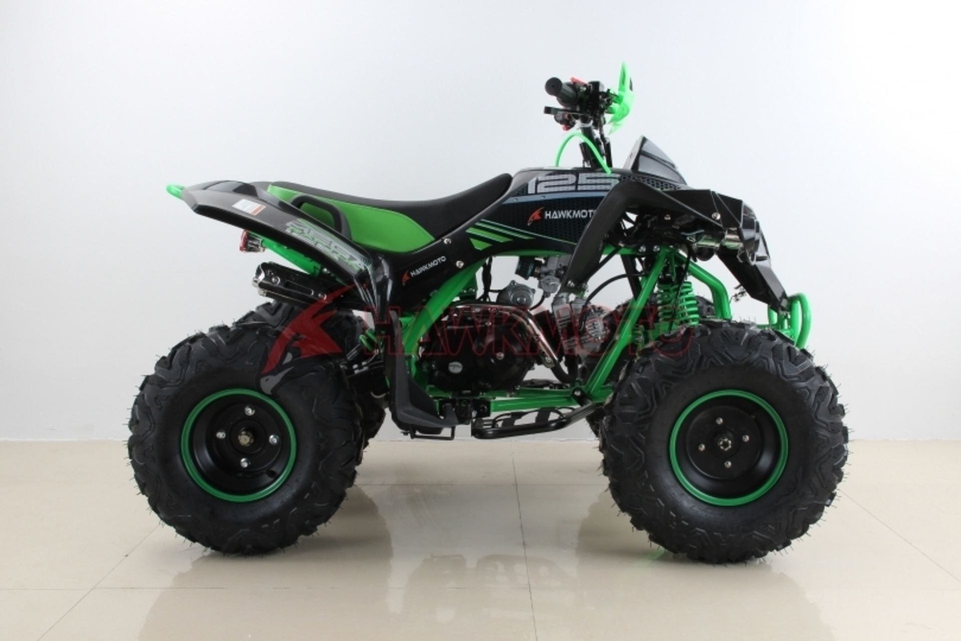 V Brand New 125cc Mega Raptor Off Road Sports Quad Bike With "Fat Boi" Off Road Wheels - Electric - Bild 2 aus 4