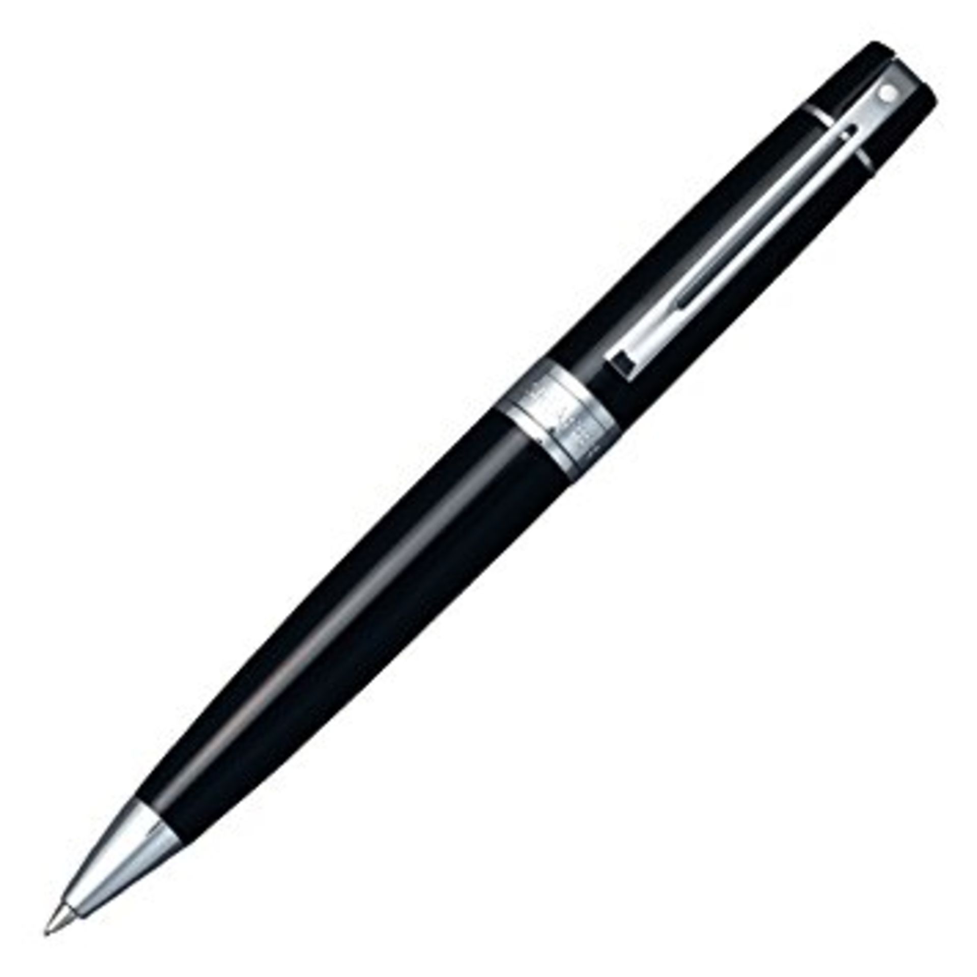 V Brand New Sheaffer Matte Black Cap & Barrel Pencil In Case
