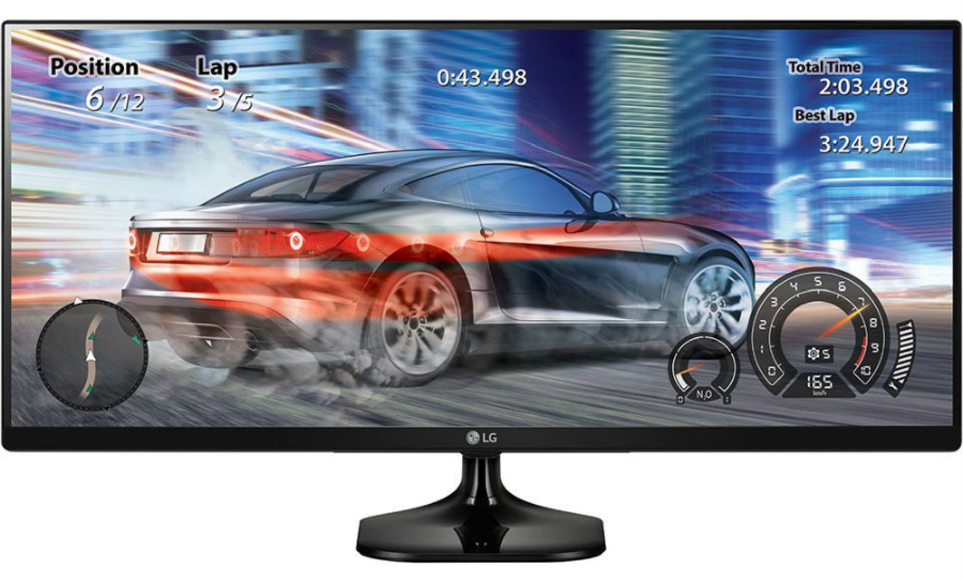 V Grade A LG 34 Inch ULTRA WIDE FULL HD IPS LED MONITOR - 2560 X 1080P - HDMI X 2 34UM58-P