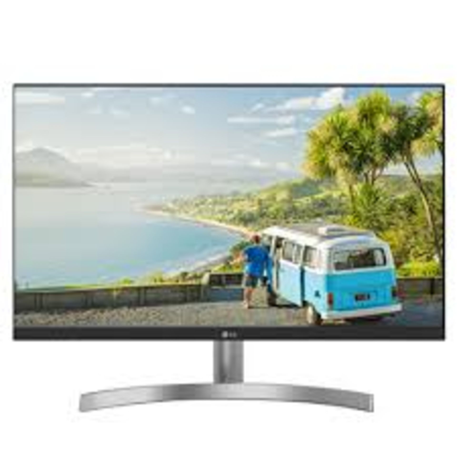 V Grade A LG 24 Inch FULL HD IPS LED MONITOR - HDMI X 2, D-SUB - WHITE24MK600MW