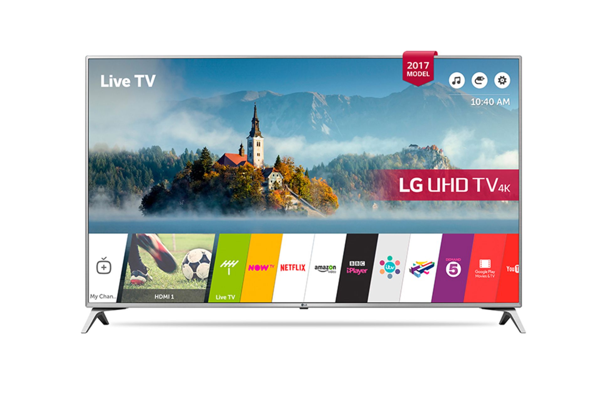 V Grade A LG 55 Inch ACTIVE HDR 4K UHD LED SMART T WITH FREEVIEW HD, WEBOS, WIFI 55UJ651V