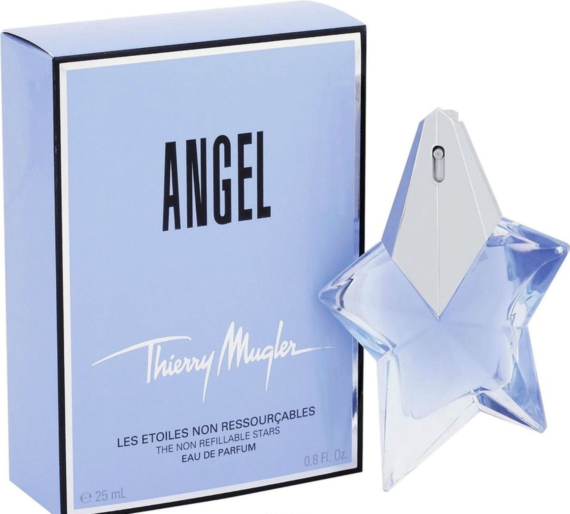V Brand New Thierry Mugler Angel 25ml EDP Spray Refillable