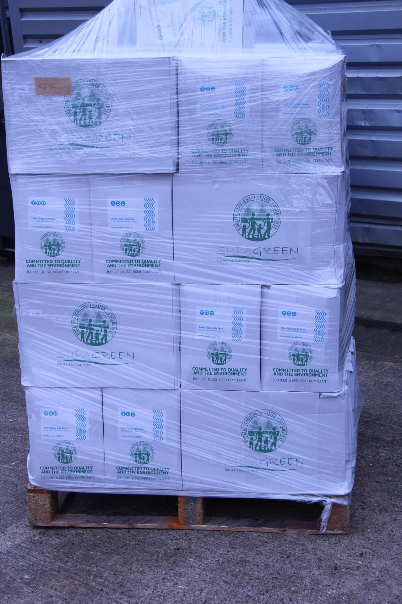 V Grade U Pallet of Approximately 25 Boxes of 9000 Sheets You Toilet Tissues Approx Value £790 - Image 2 of 7