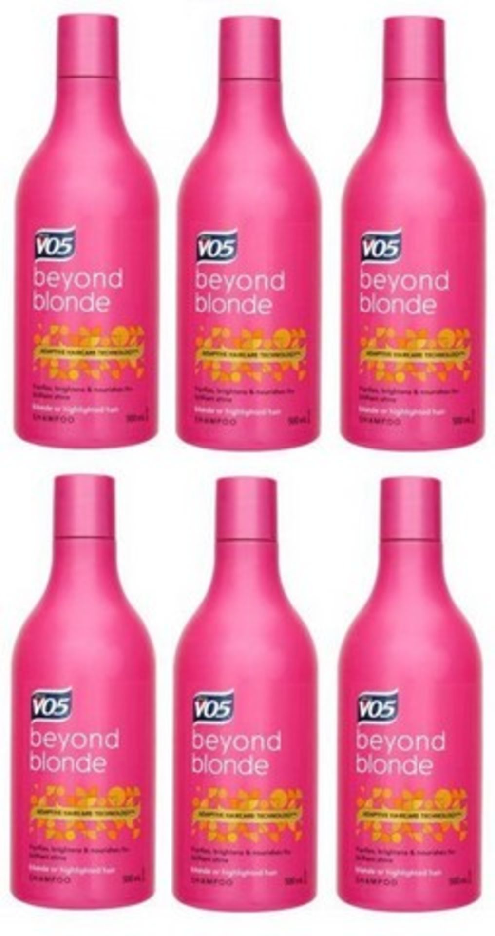 V Brand New A Lot Of 6 VO5 Beyond Blonde Shampoo 500ml - Purifies Brightens & Nourishes For