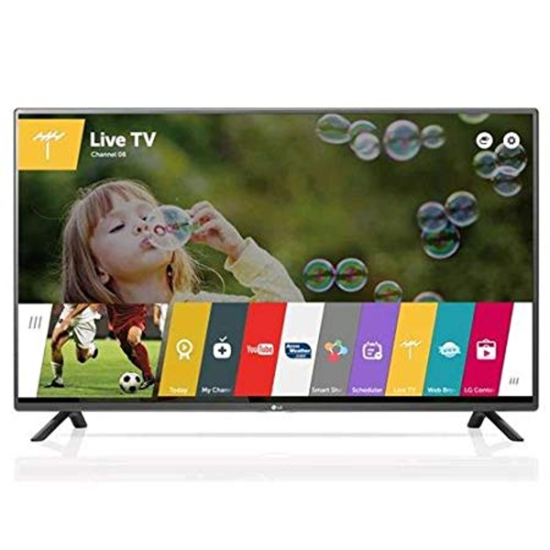 V Grade A LG 55 Inch FULL HD LED SMART TV WITH FREEVIEW HD, WIFI - WHITE 55LF592V