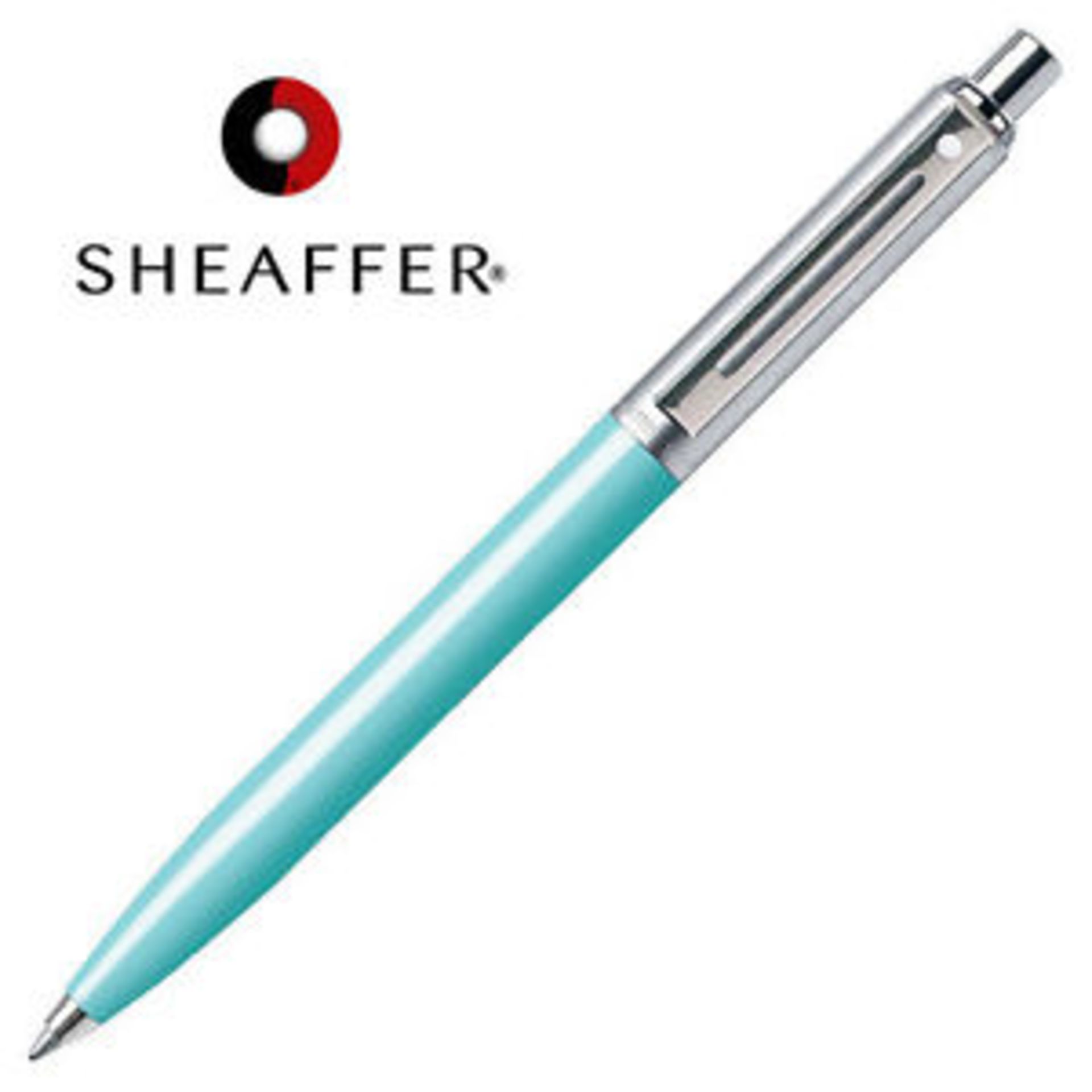 V Brand New Sheaffer Sentinel Light Blue Pencil With Brushed Chrome Cap In Case