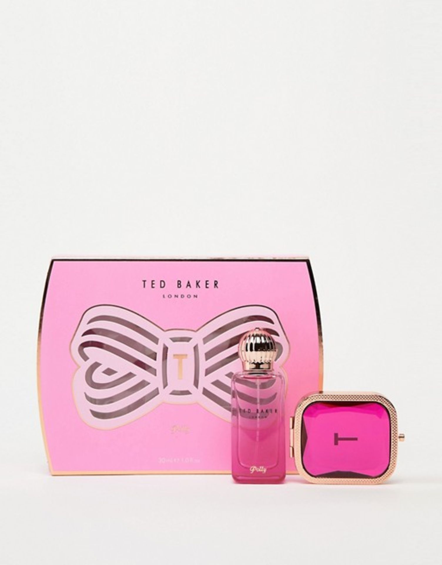 V Brand New Ladies Ted Baker Polly Gift Set - 30ml Eau De Parfum & Mirror