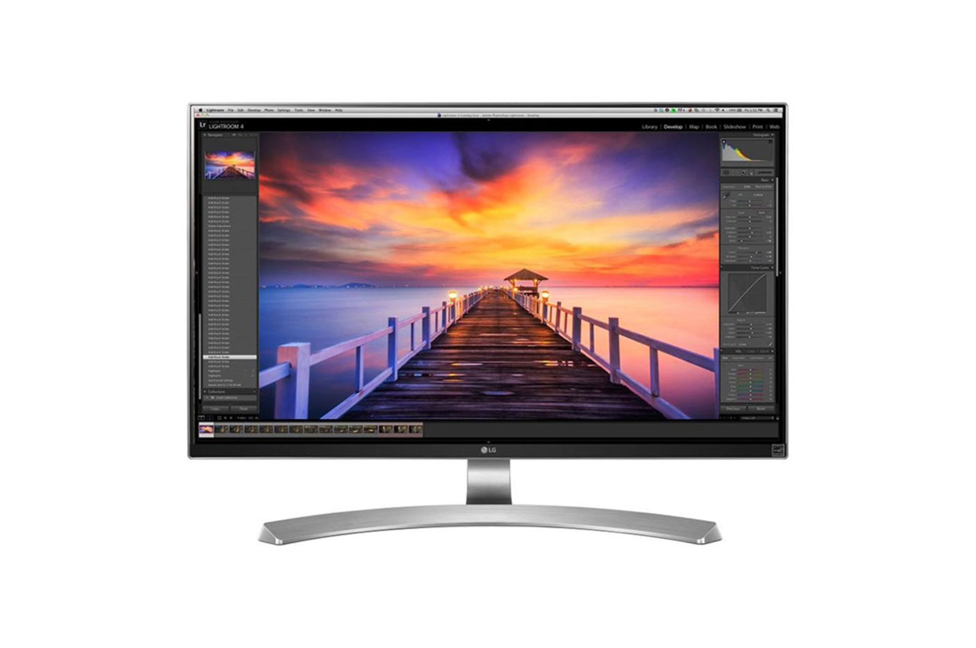 V Grade A LG 27 Inch 4K ULTRA HD IPS LED MONITOR - 3840 X 2160P - HDMI X 2, DISPLAY PORT - STYLISH