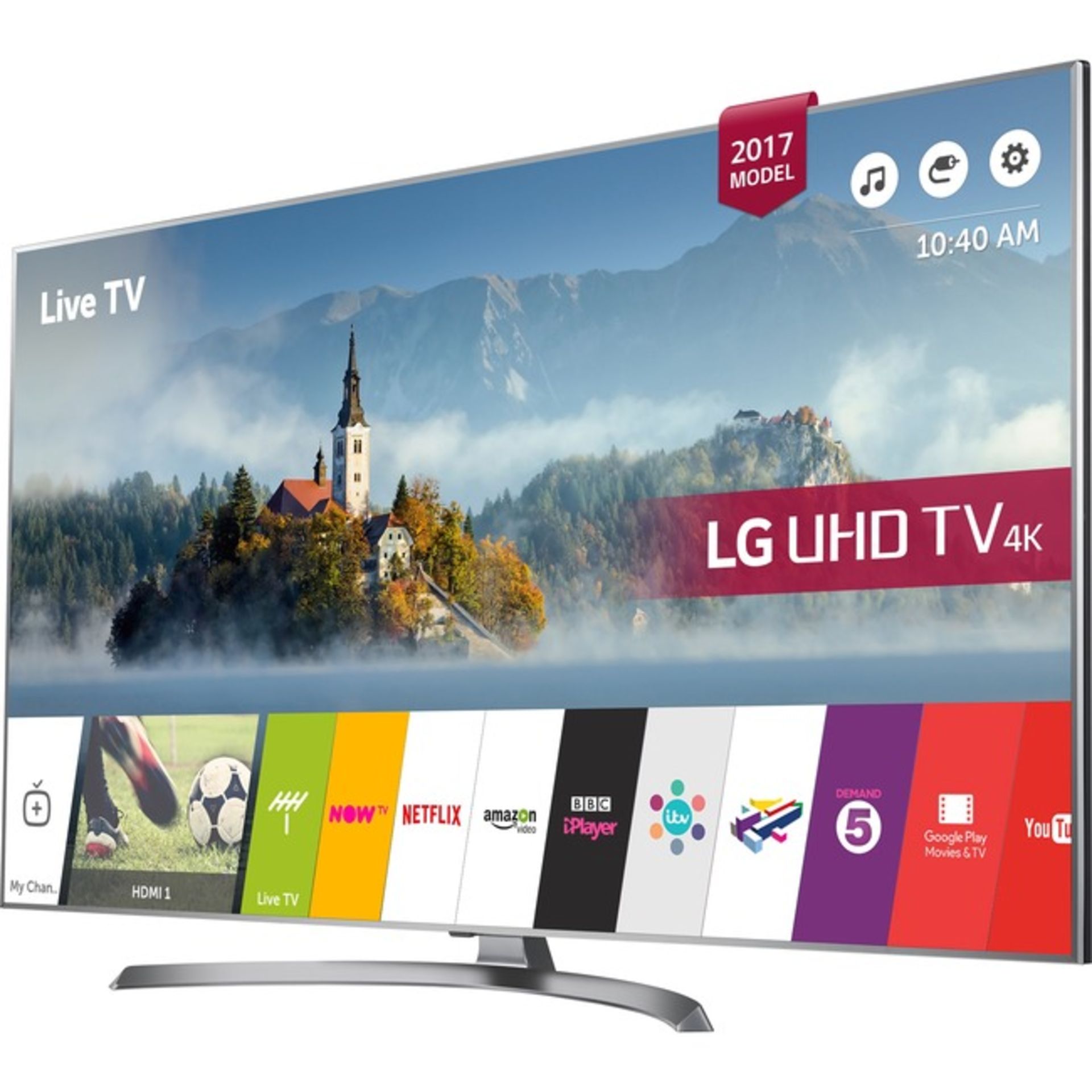 V Grade A LG 60 Inch ACTIVE HDR 4K UHD LED SMART T WITH FREEVIEW HD, WEBOS, WIFI 60UJ750V
