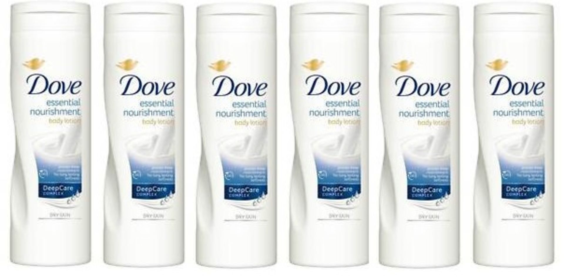 V Brand New Six Bottles Dove Essential Body Lotion - 250ML Per Bottle