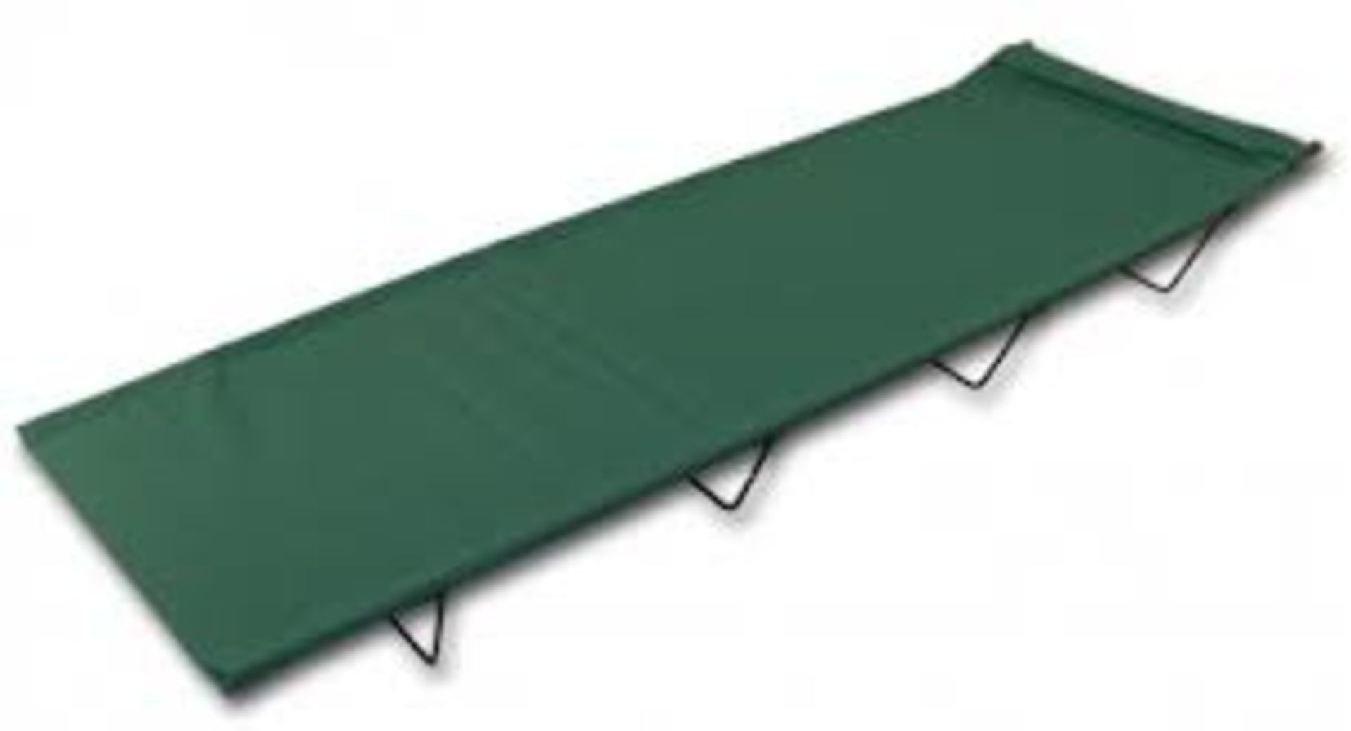 V Brand New Steel Frame 4 Leg Camp Bed Including Carry Bag