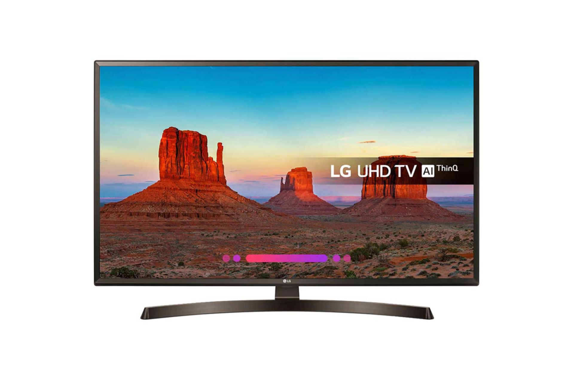 V Grade A LG 43 Inch ACTIVE HDR 4K ULTRA HD LED SMART TV WITH FREEVIEW HD & WEBOS & WIFI - AI TV