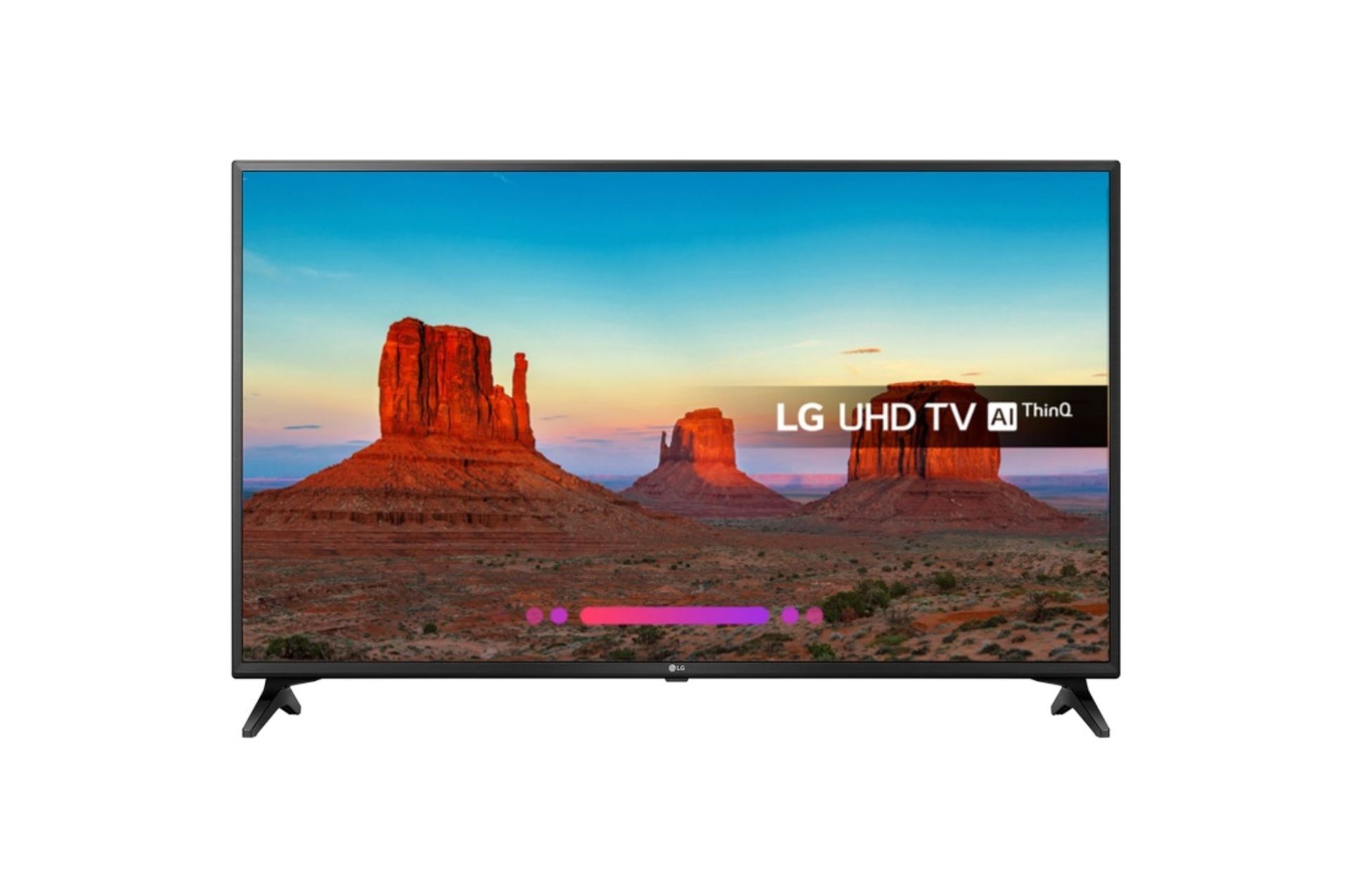 V Grade A LG 43 Inch ACTIVE HDR 4K ULTRA HD LED SMART TV WITH FREEVIEW HD & WEBOS & WIFI - AI TV