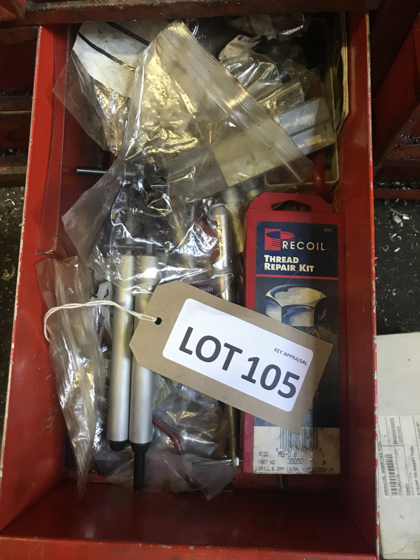 Qty assorted helicoil tools, as lotted