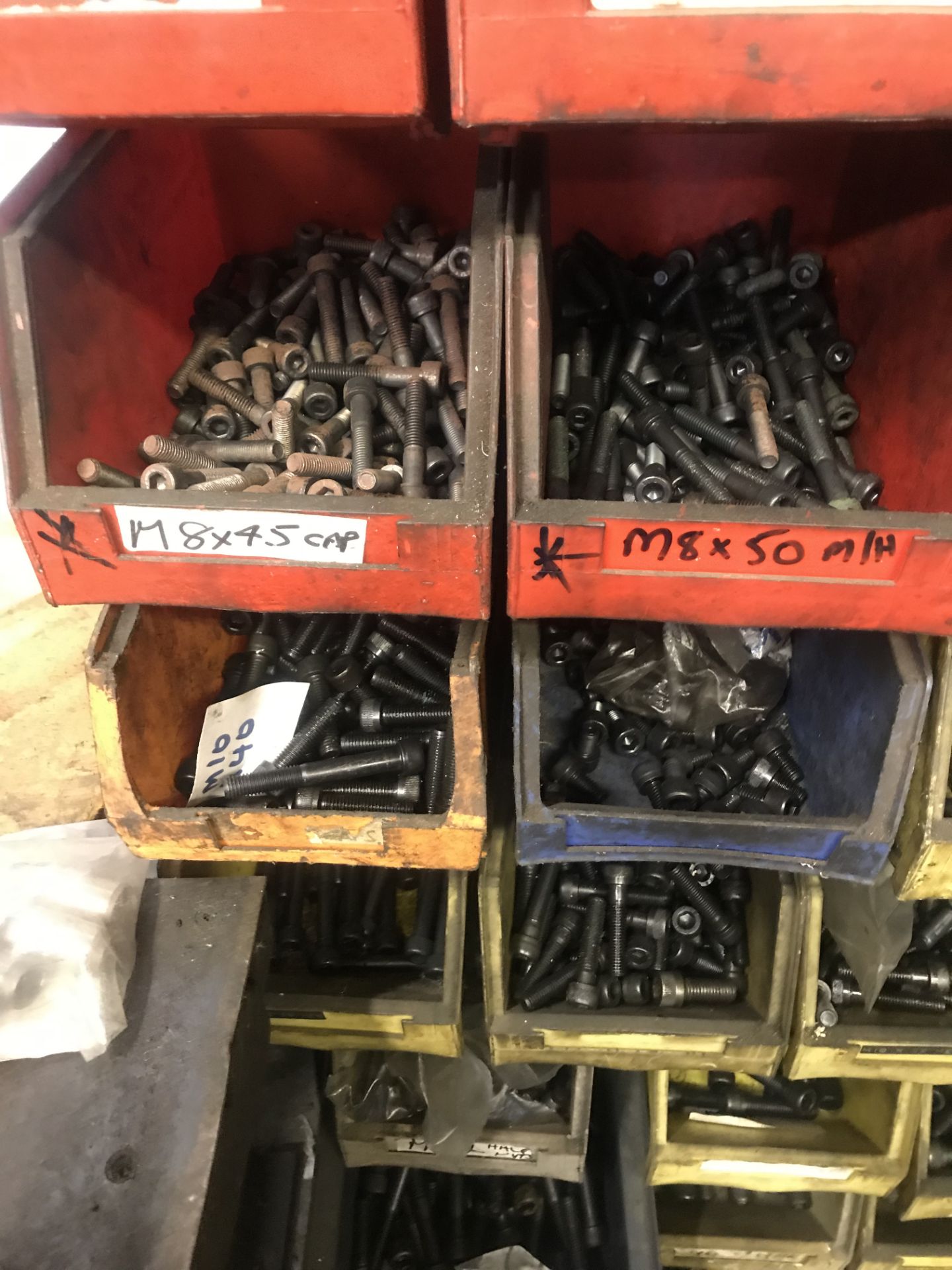 Two racks and contents of fixings, various, as lotted - Image 3 of 18