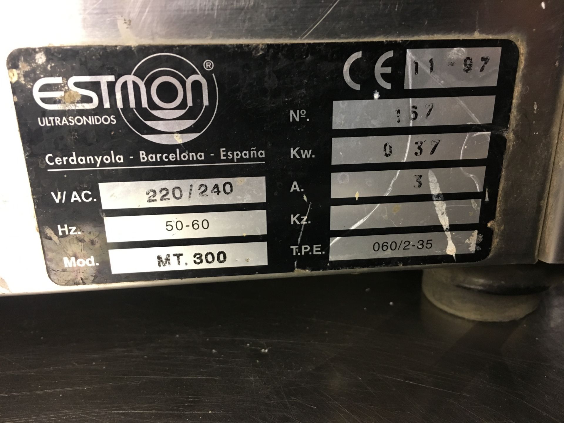 Estmon MT-300 magnetic polisher, serial no: 167 (1997) - Image 2 of 2