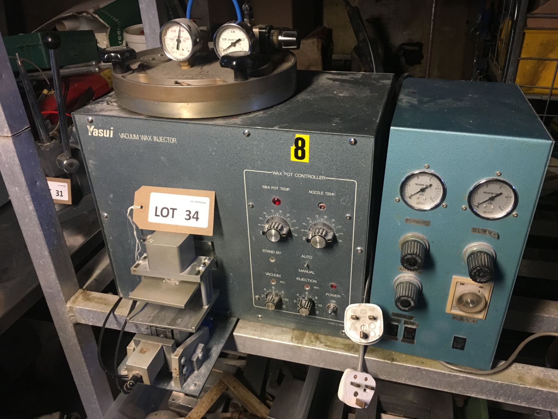 Yasui VWI-1A vacuum wax injector, serial no: 7235