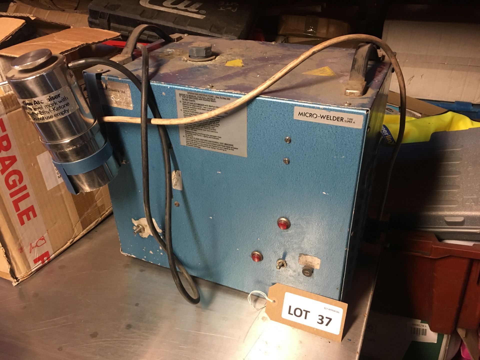 Microweld type A Super gas generating soldering unit