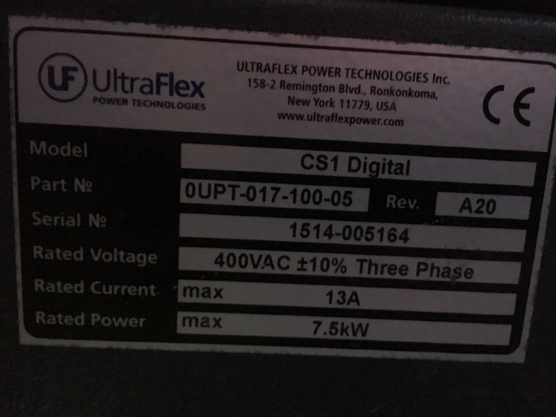Ultraflex CS1 Digital electric casting oven, serial no: 1514-005164 (2015) - Bild 2 aus 2