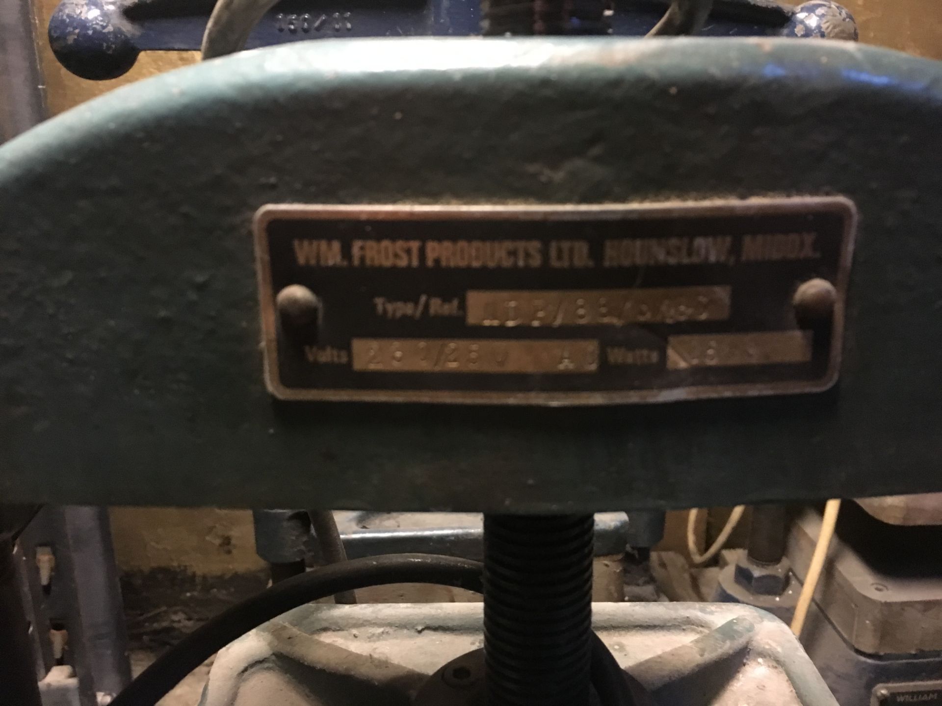 William Frost heated bench top platen press, 8" x 8" - Bild 2 aus 2