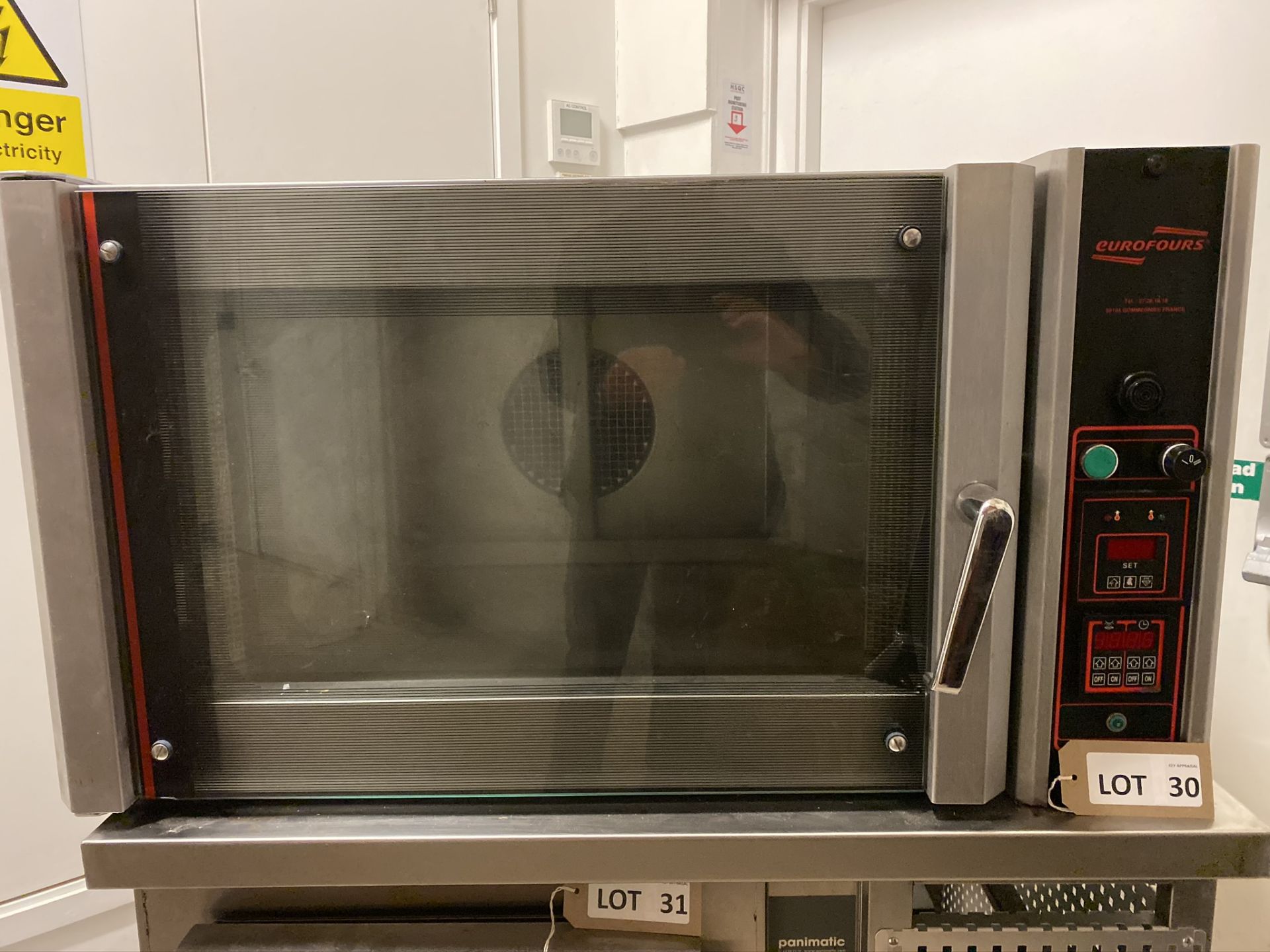Eurofours RP04T10-2 two-shelf bake off oven, Serial No: 04TR7322