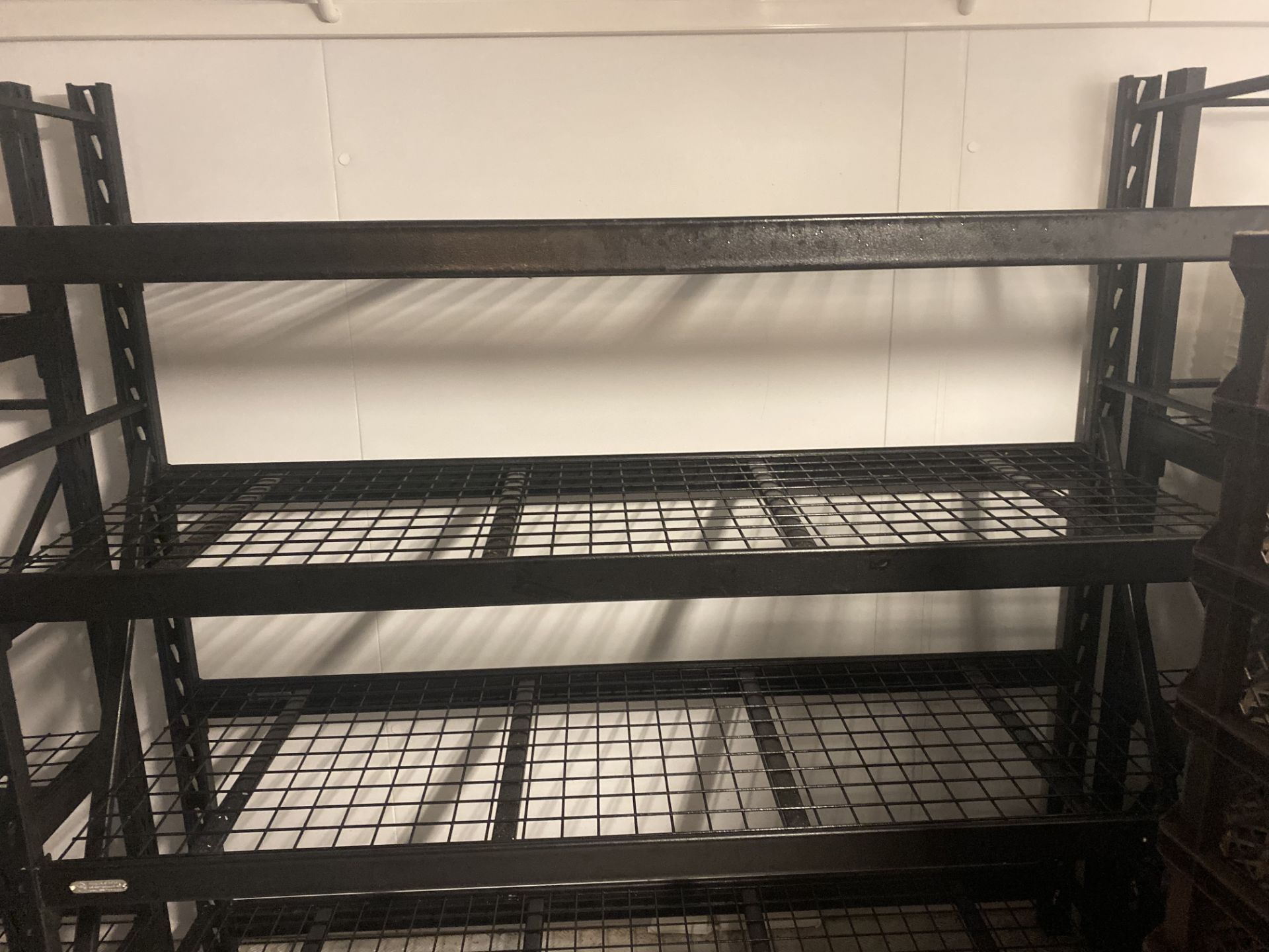 1.5 m steel slot-together rack x 4 (inside walk-in freezer) - Image 4 of 4