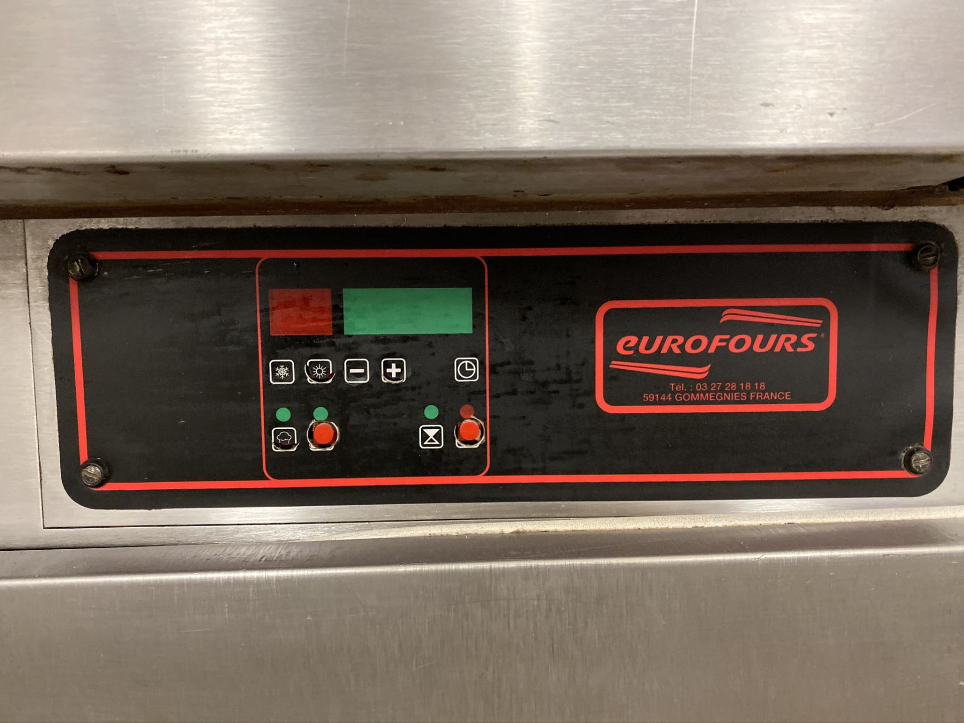 Eurofours PF stainless steel commercial twin deck oven, Serial No: PF18AGO26 - Image 6 of 6