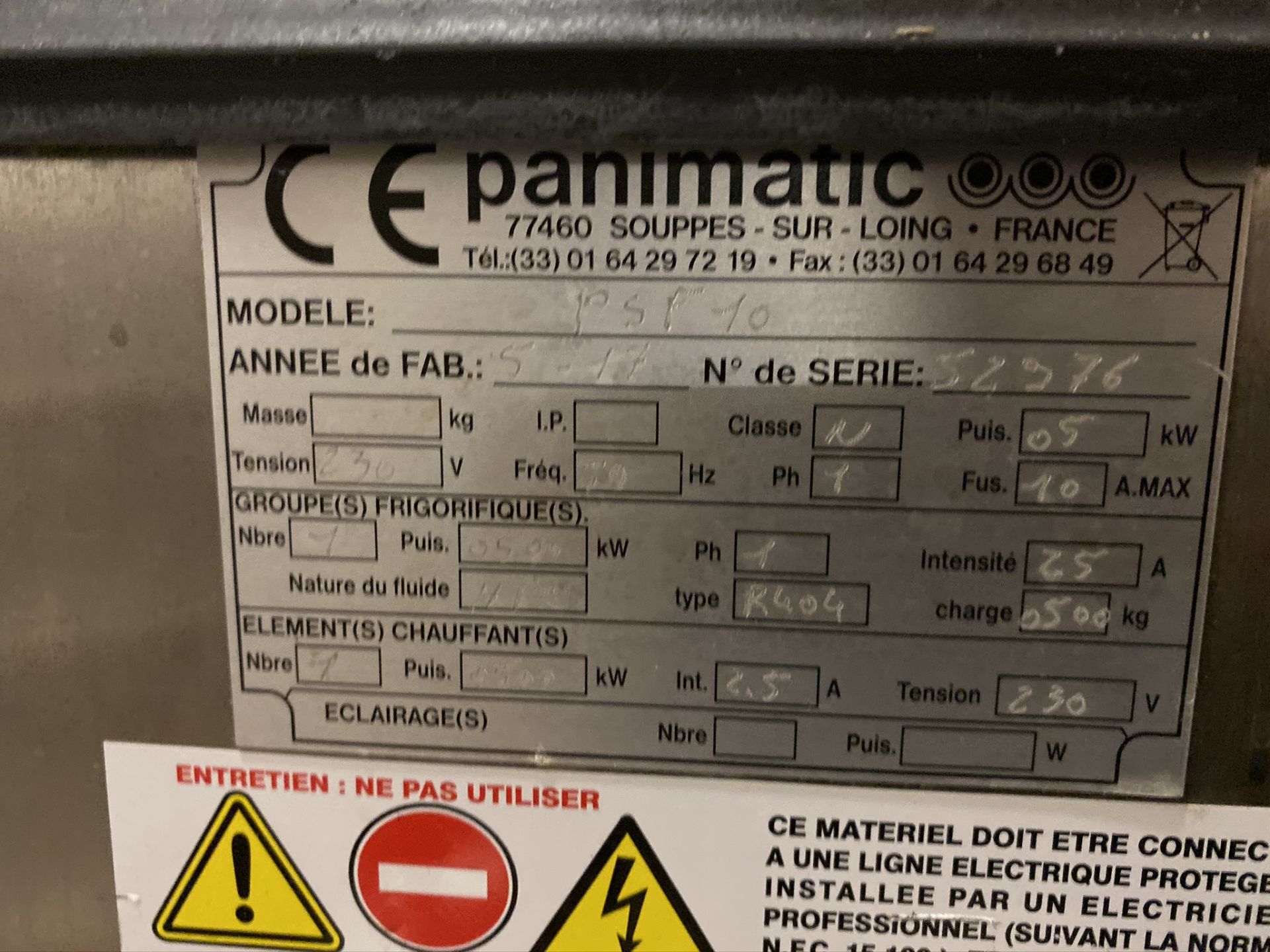 Panimatic PSF10 proving oven, Serial No: 52976 (2017) - Image 3 of 4