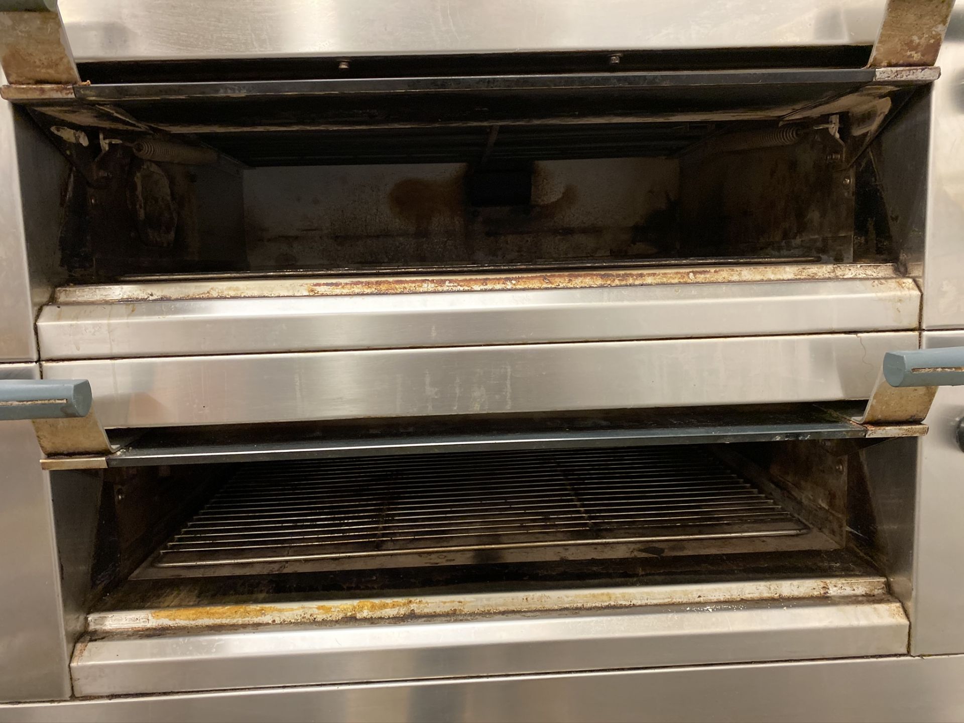 Polin Cam Stratos 2STA 4060 H18 S.207 stainless steel commercial twin deck oven, Serial No: - Image 3 of 4