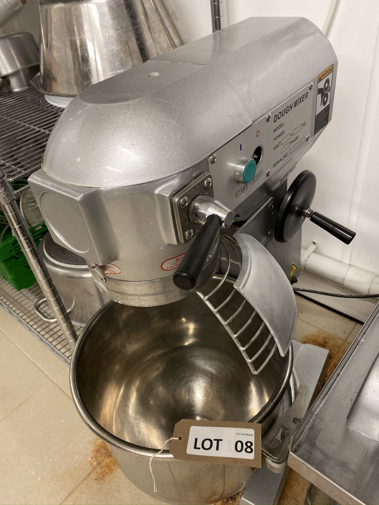 Chinese B30 1.1kw dough mixer, Serial No: 1803038B