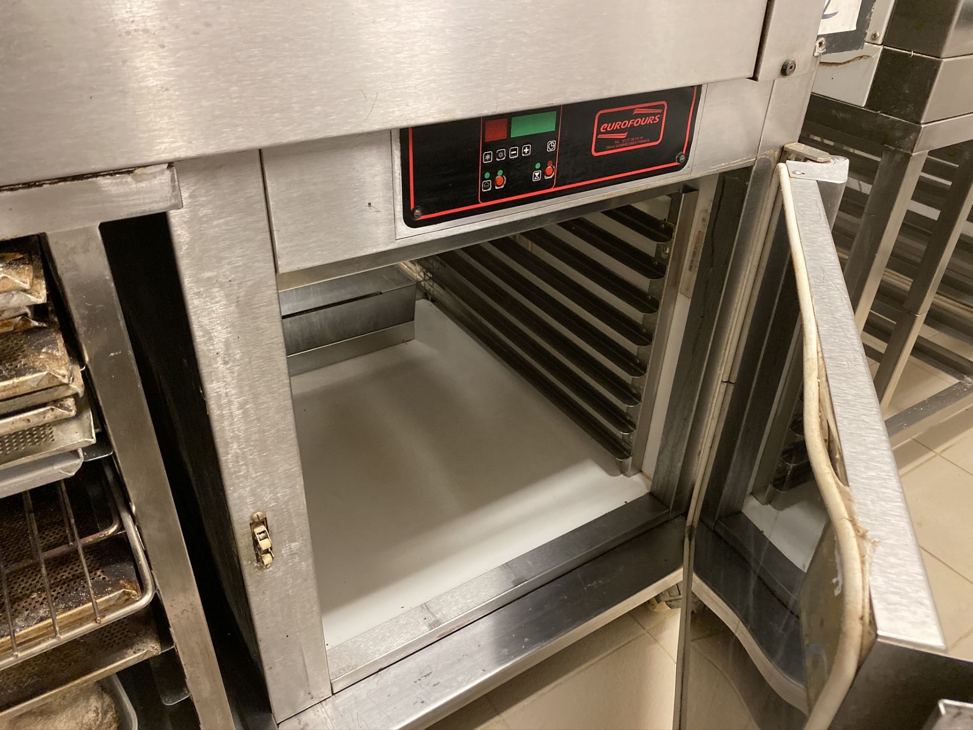 Eurofours PF stainless steel commercial twin deck oven, Serial No: PF18AGO26 - Image 4 of 6