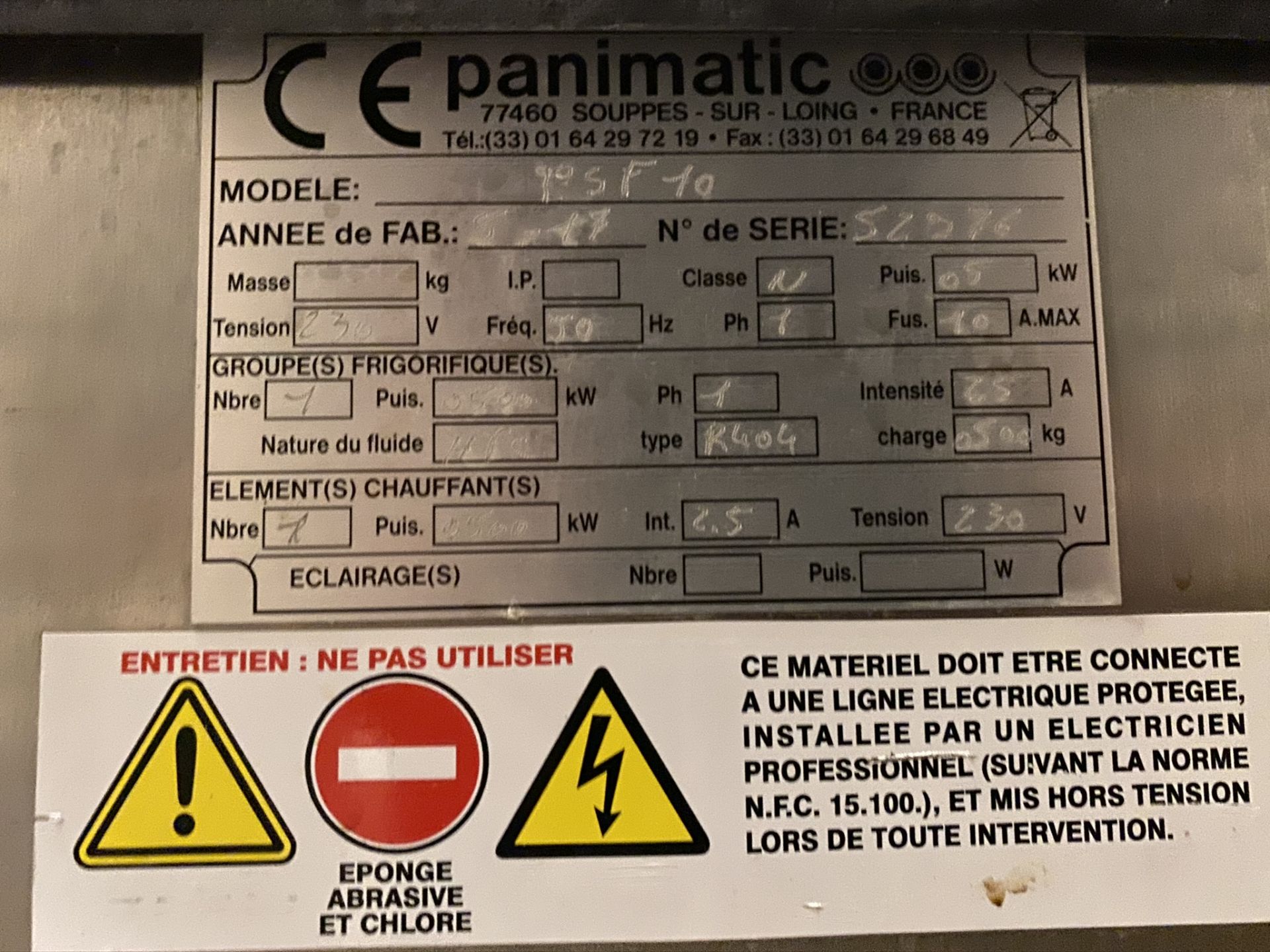 Panimatic PSF10 proving oven, Serial No: 52976 (2017) - Image 2 of 4