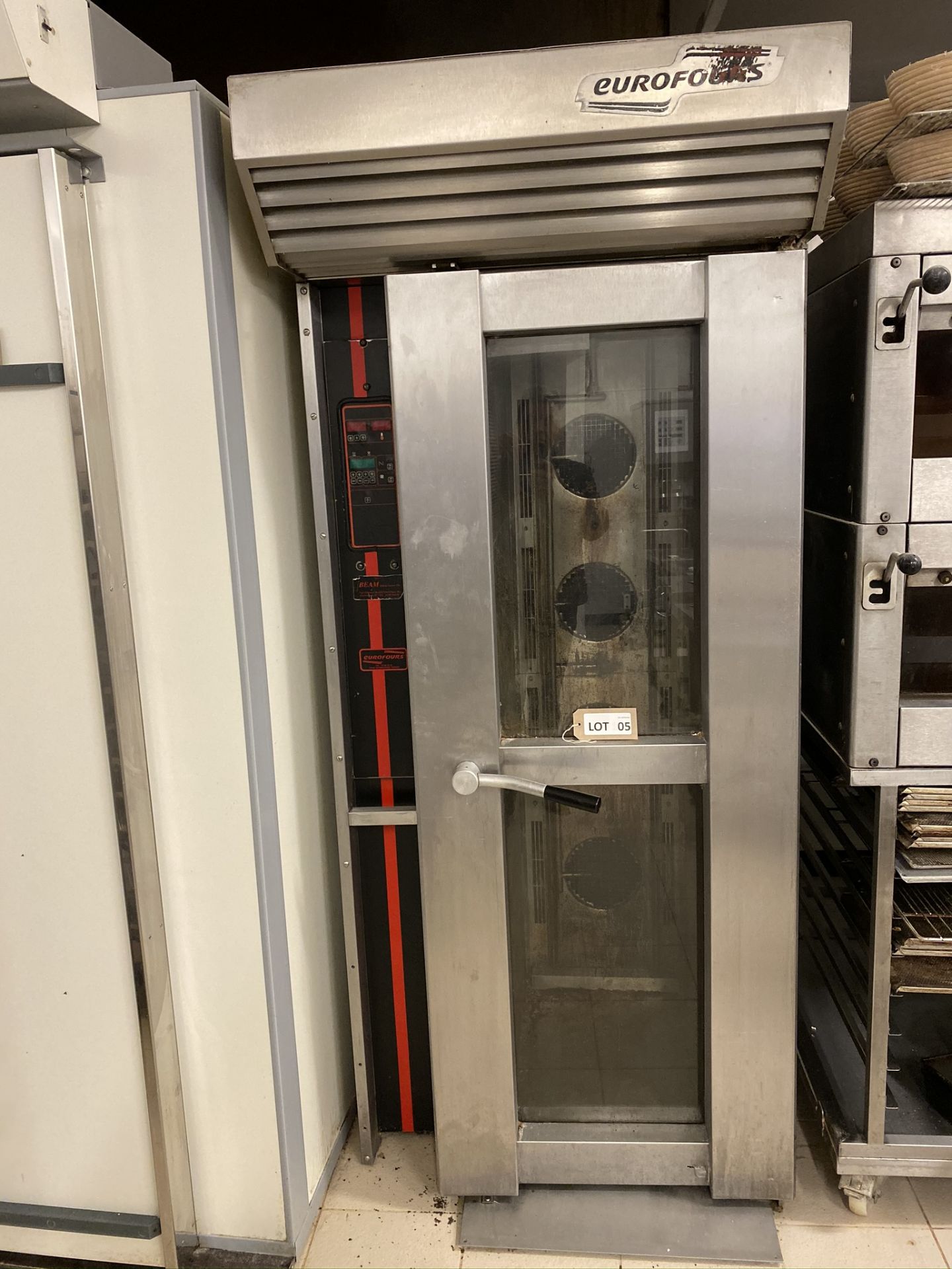 Eurofours stainless steel commercial fixed rack oven, Serial No: (not legible - 2007)