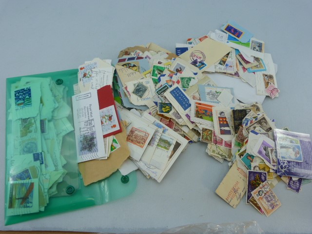 Two bags containing loose stamps