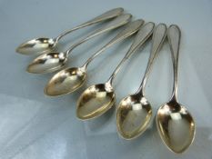 Set of six silver (800) teaspoons, approx total weight 50.1g