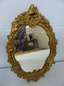 Rococo style wall mirror