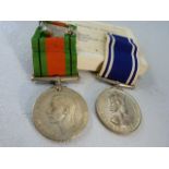 Medals: Sergt. Alexander M. Reid for Exemplary Police Service & the 1939 - 1945 Defence Medal in