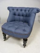 Victorian style button back chair