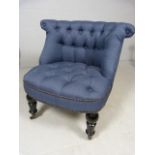 Victorian style button back chair