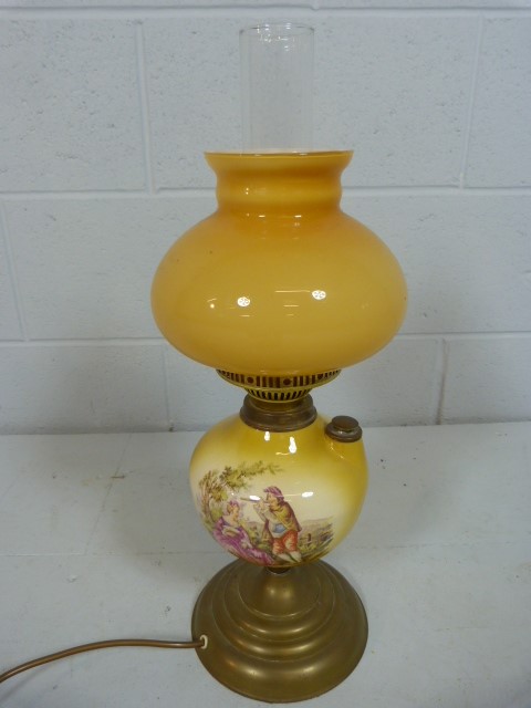 Converted oil lamp