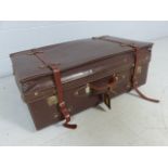 Large vintage leather case