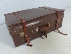 Large vintage leather case