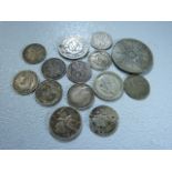 Collection of silver coins Uk & USA to include USA V cents 1897, 1920 Florin and threepences (