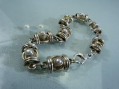 Hallmarked silver scottish style bracelet A/F