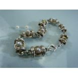 Hallmarked silver scottish style bracelet A/F